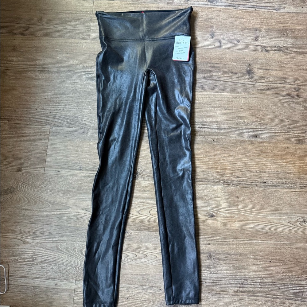 Spanx faux leather leggings - Size Small - NWT